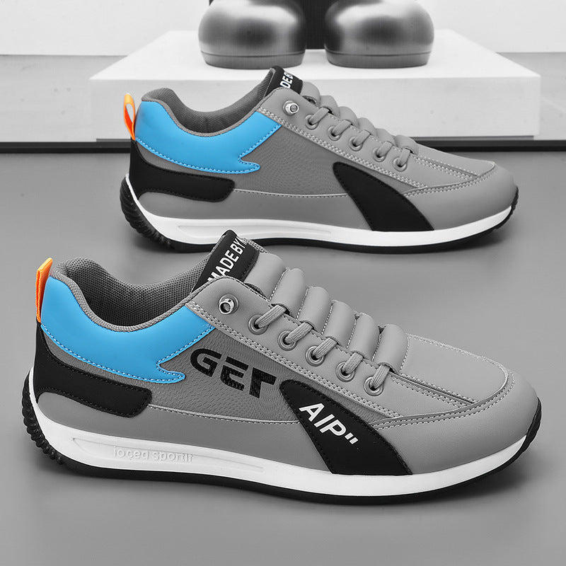 Herrer Mode Lace-Up Sneakers med åndbare indsats Stilla