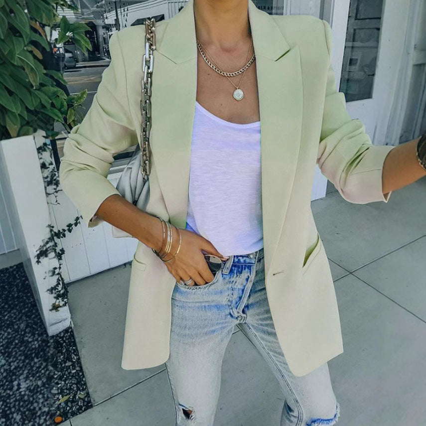 Dame Elegant Blazer med moderne snit og praktiske lommer Stilla