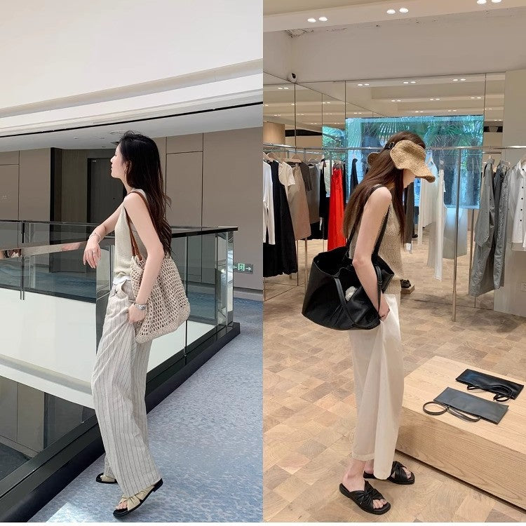 Dame Elegant Knyttede Slide Sandaler Stilla