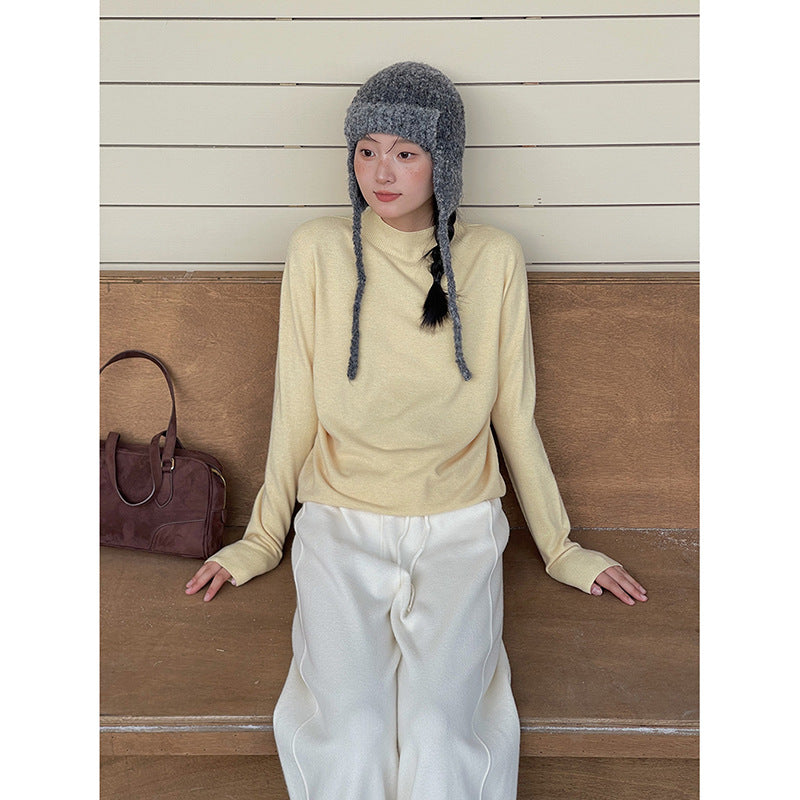 Dame afslappet langærmet top med moderne snit og fint stof Stilla