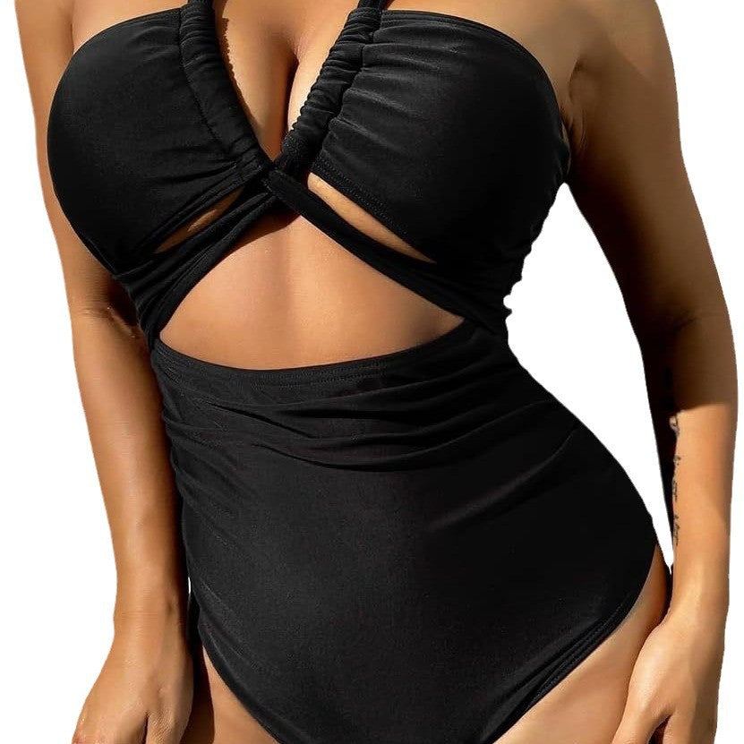 Dame Cut-Out Enfarvet Badetøj Stilla