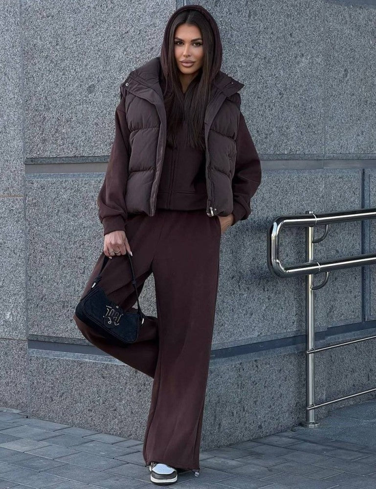 Dame afslappet hoodie jumpsuit Stilla