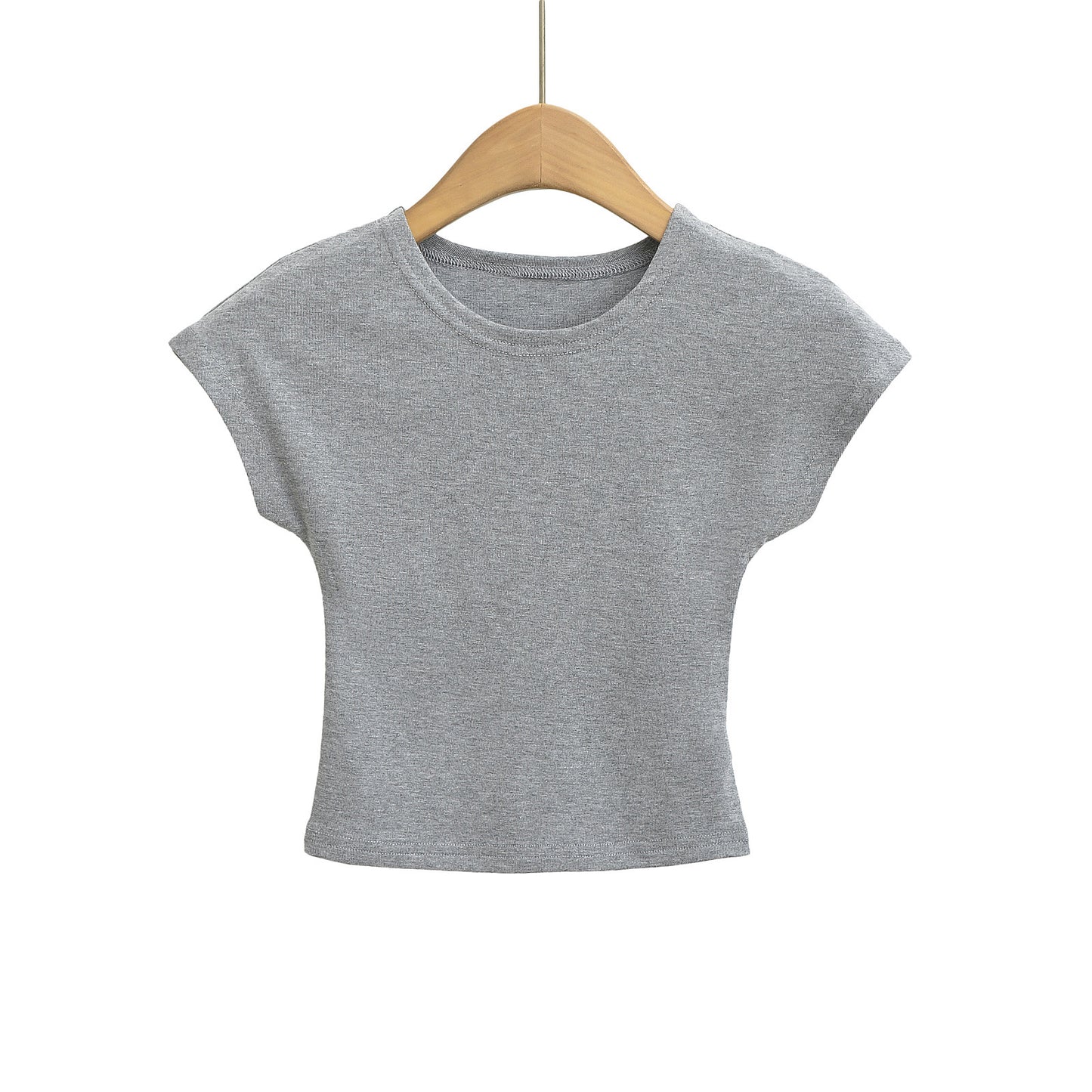 Dame afslappet oversized T-shirt med korte ærmer og rund halsudskæring Stilla