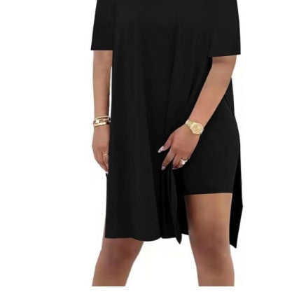 Dame afslappet maxikjole med sidelommer og blødt materiale Stilla