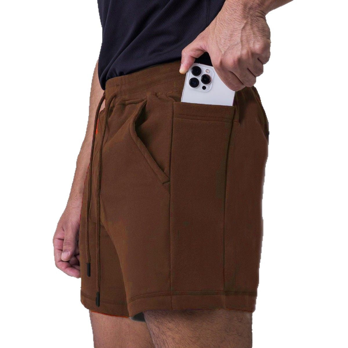 Herrer Sportslige Cargo-Shorts med praktiske lommer og elastisk talje Stilla