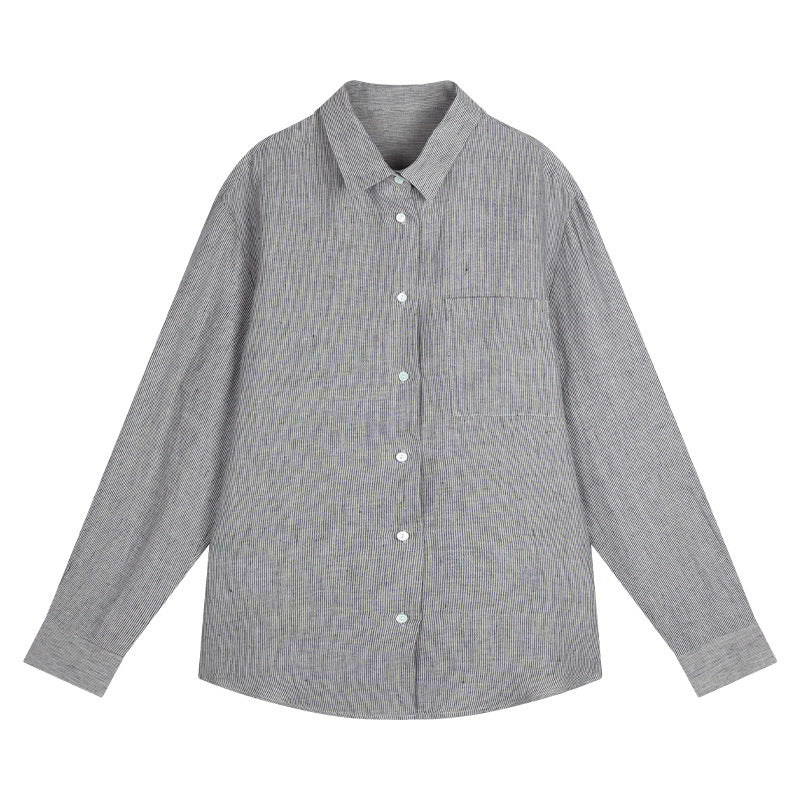 Dame afslappet skjorte bluse lavet af let, struktureret stof Stilla