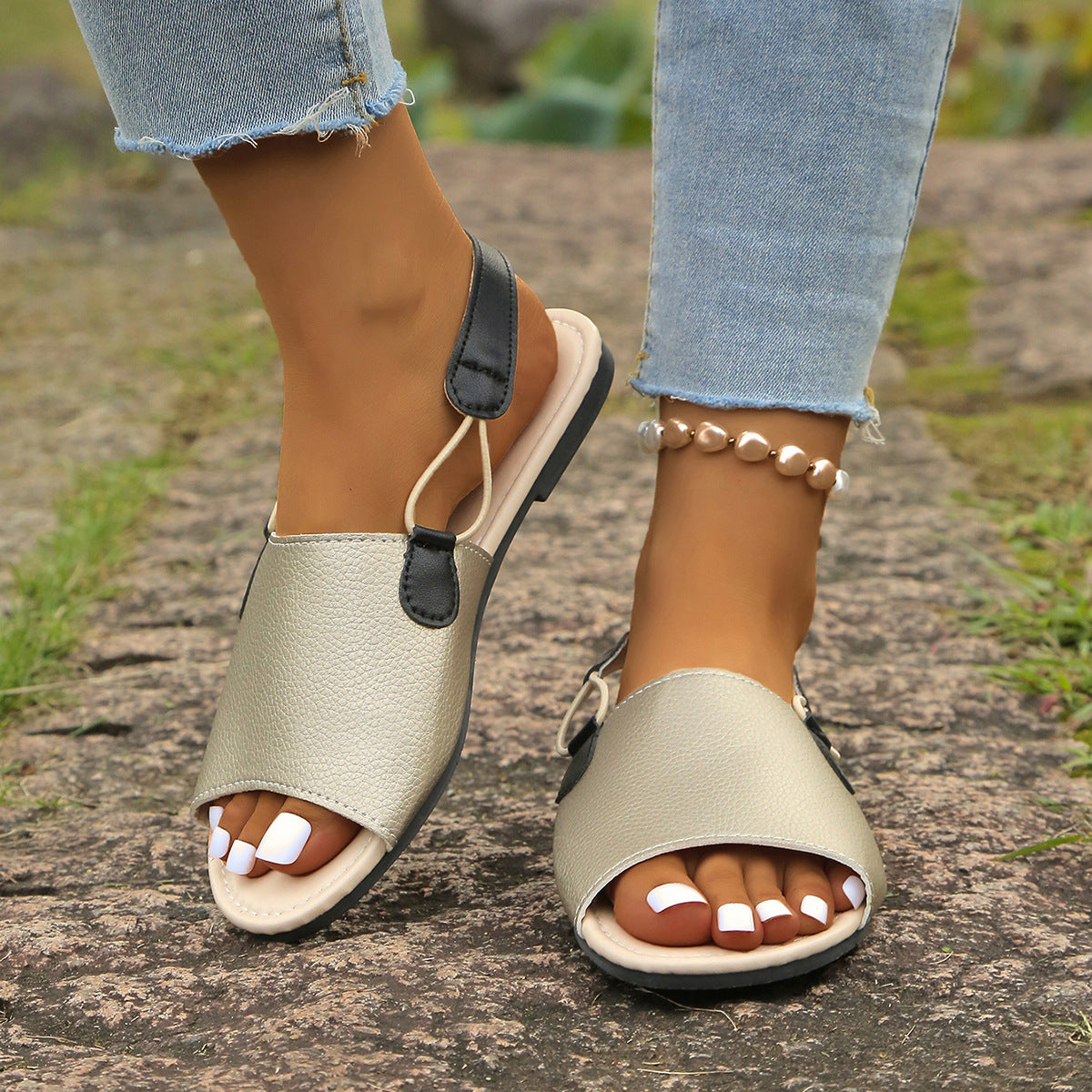 Dame åbne Sling-sandaler med fleksibel sål og moderigtigt design Stilla