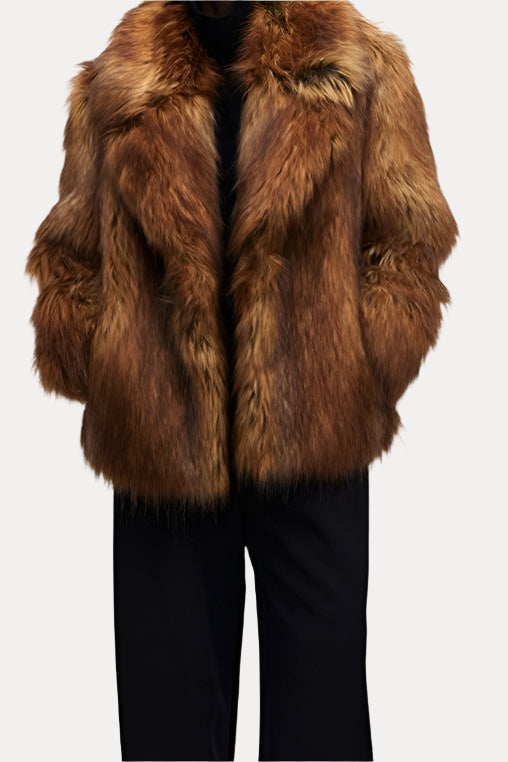 Stilla | City Street Faux Fur Elegant Frakke