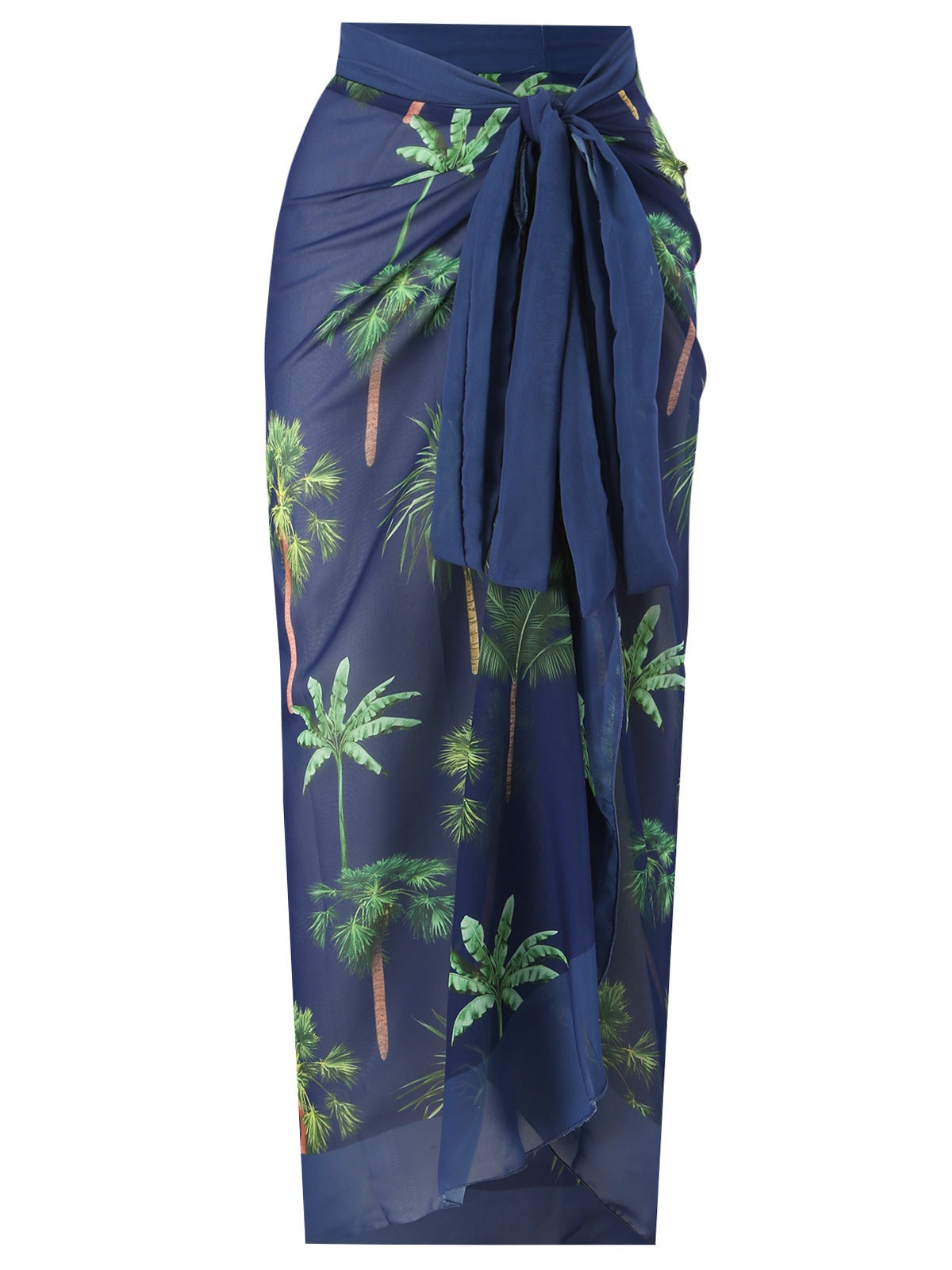 Dame elegant badedragt med flæsedetaljer og smart omslagsskjørt Stilla