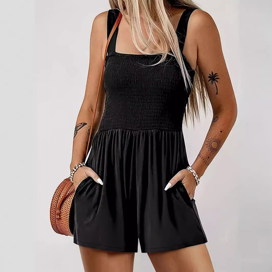 Dame jumpsuit med moderne snit og praktiske lommer Stilla