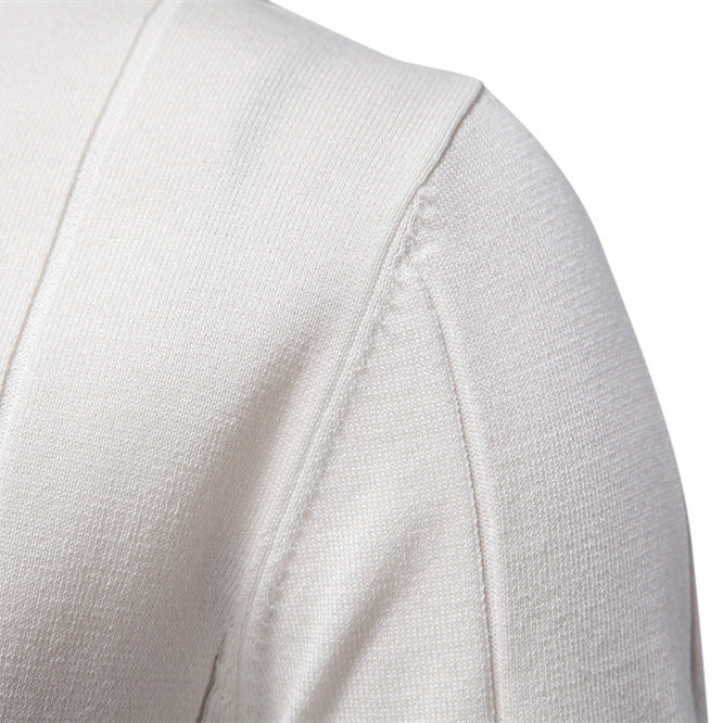 Herre polo T-shirt med sporty lynlås Stilla