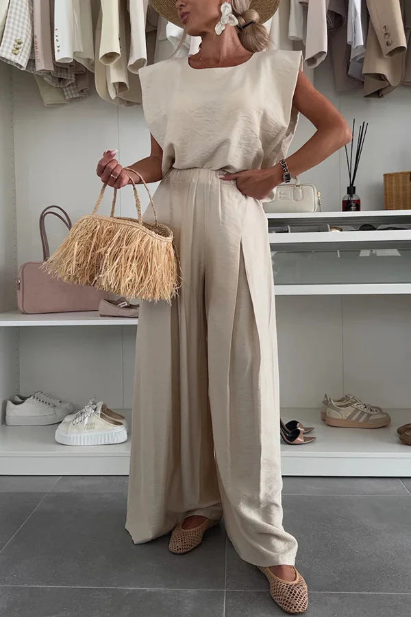 Dame Elegant Jumpsuit med afslappet oversized snit og bredt ben Stilla