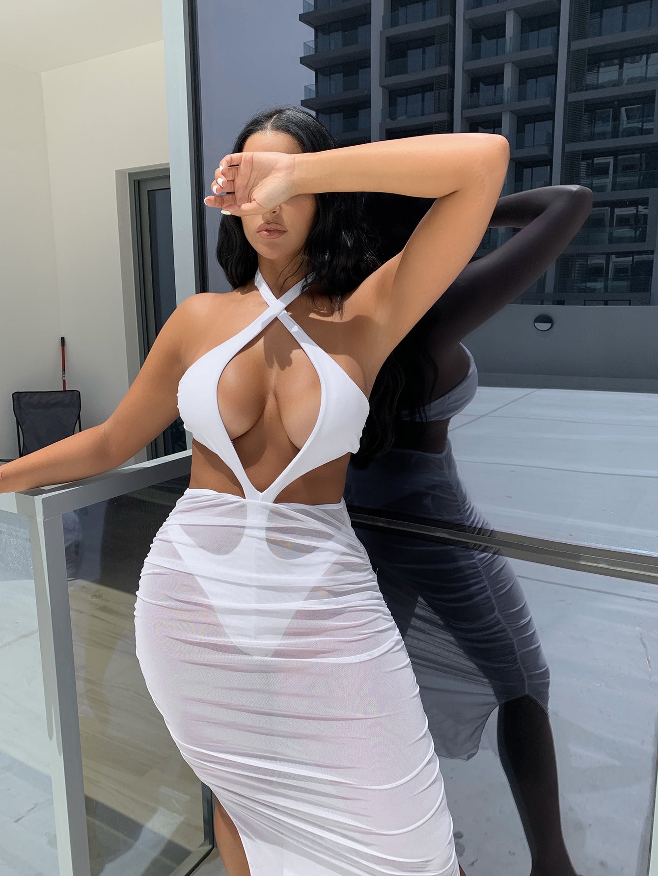 Dame Cut-Out Strandkjole Stilla