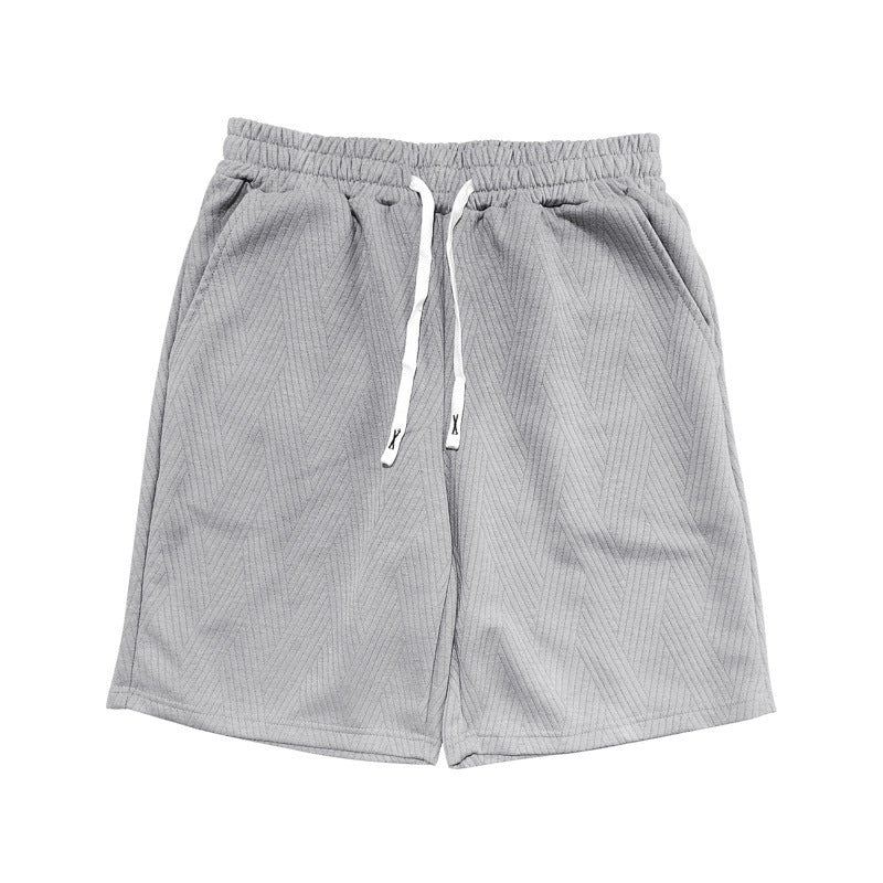 Herrer behagelige sportsshorts med elastisk talje og sidetaske Stilla