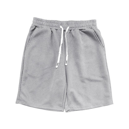 Herrer behagelige sportsshorts med elastisk talje og sidetaske Stilla
