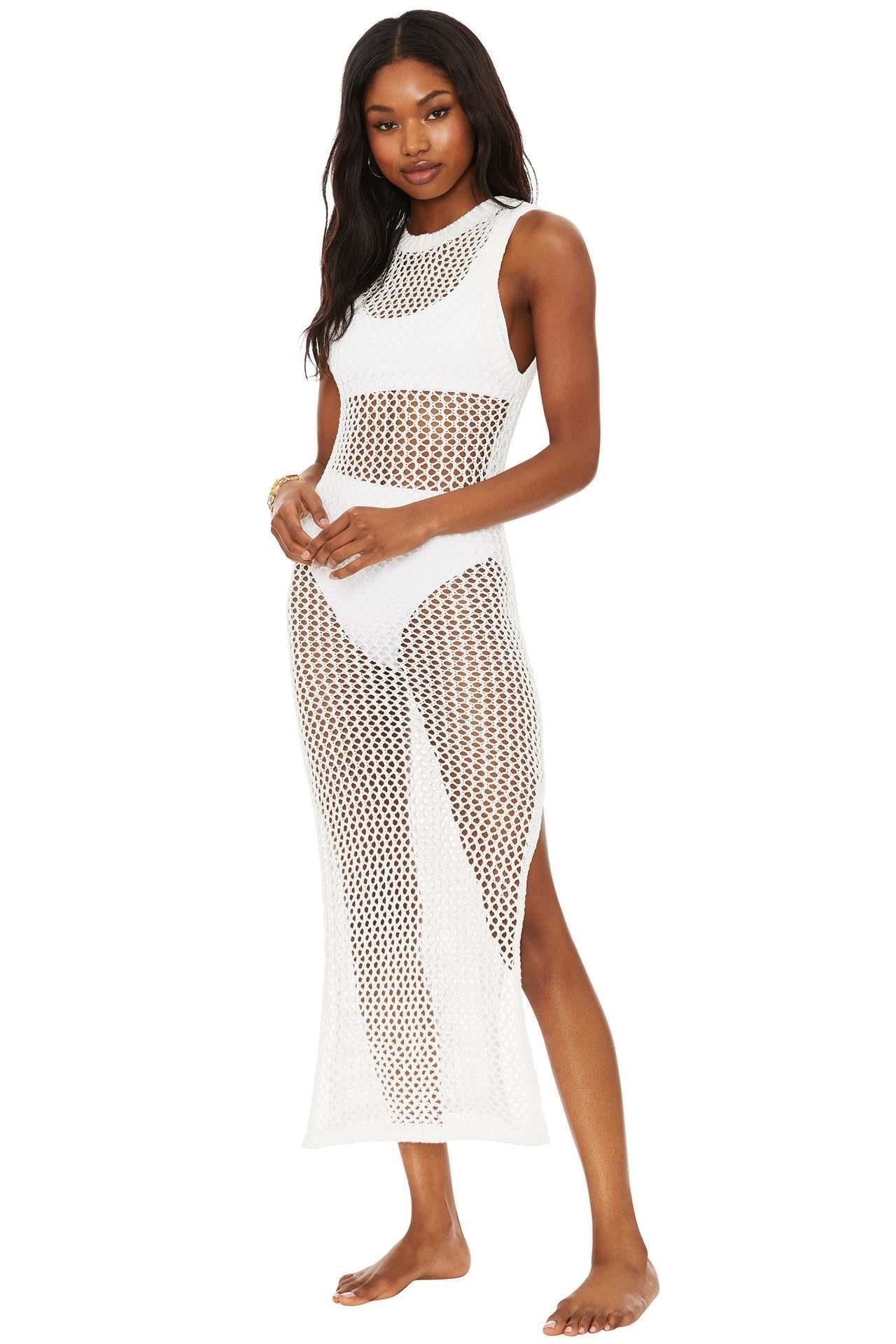 Dame Åben Strik Strand Graviditetskjole Stilla