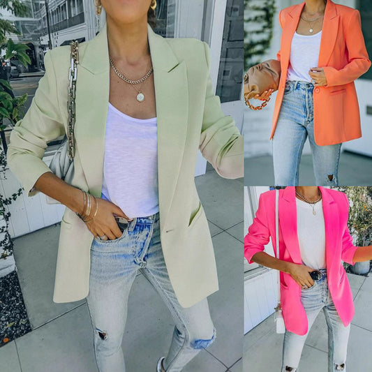 Dame Elegant Blazer med moderne snit og praktiske lommer Stilla