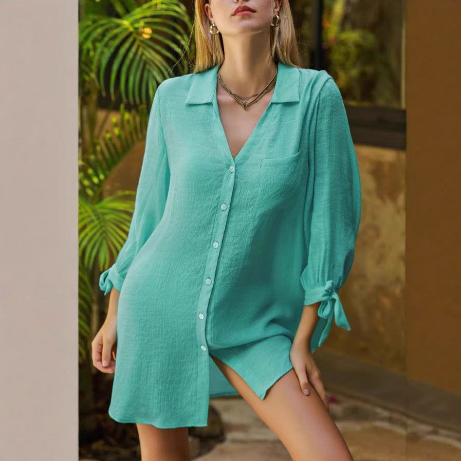 Dame afslappet sommerbluse Stilla