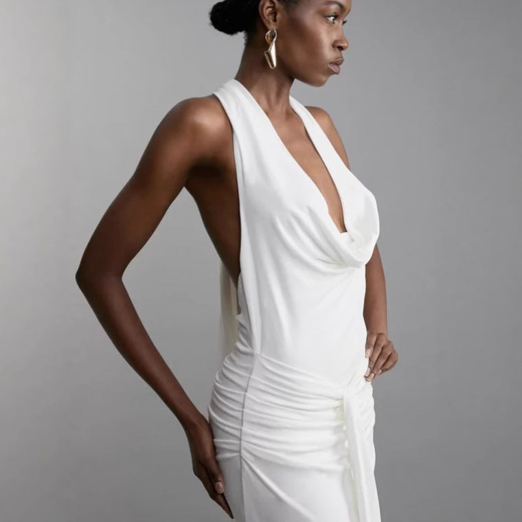 Dame Elegant aftenkjole med flatterende snit Stilla