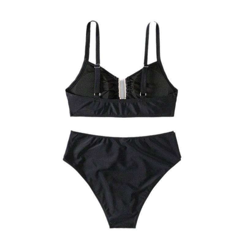 Dame Cut-Out Høj Talje Bikini Sæt Stilla