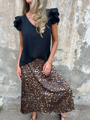 Dame Elegant Knoten-Front Maxi Nederdel Sæt Stilla