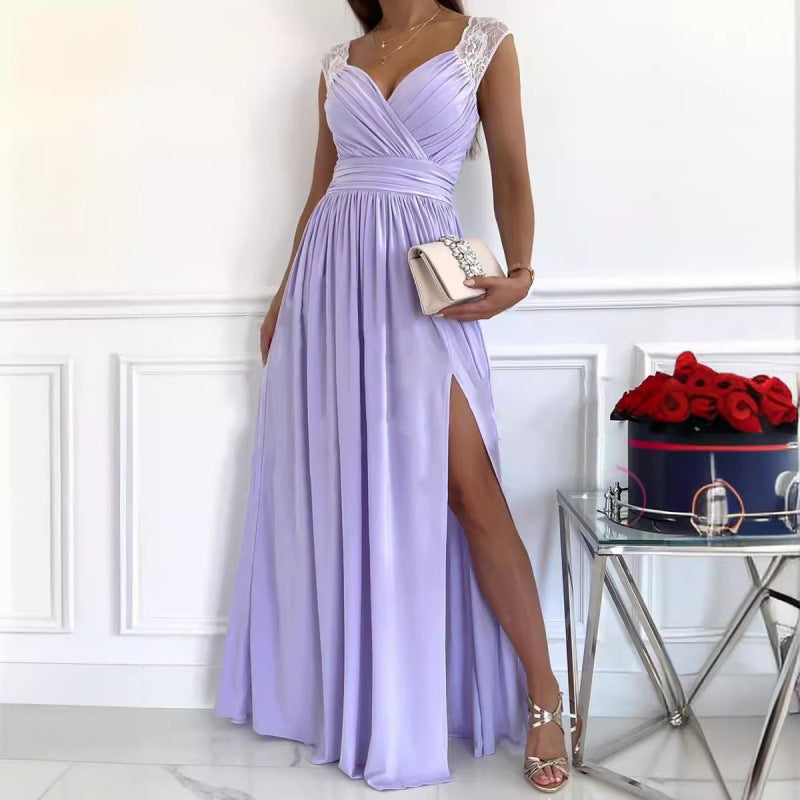 Femme Elegante Maxikjoler med Spidsudsmykninger Stilla