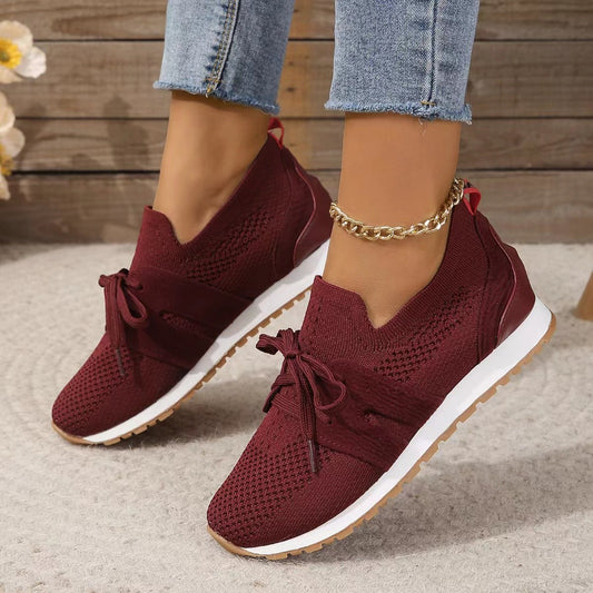 Dame Åndbare Sneakers med fleksibelt Overmateriale og skridsikker Sål Stilla