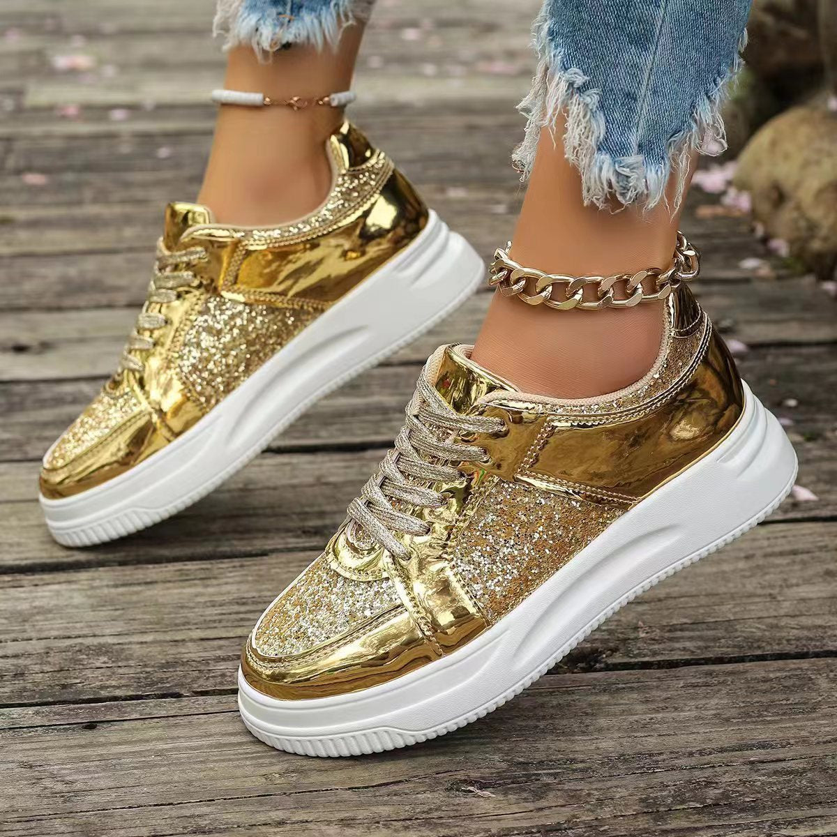 Dame Glamourøse Sneakers Stilla