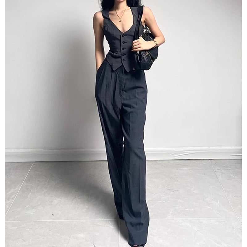 Dame elegant fløjlsjakke med høj krave og løs pasform Stilla