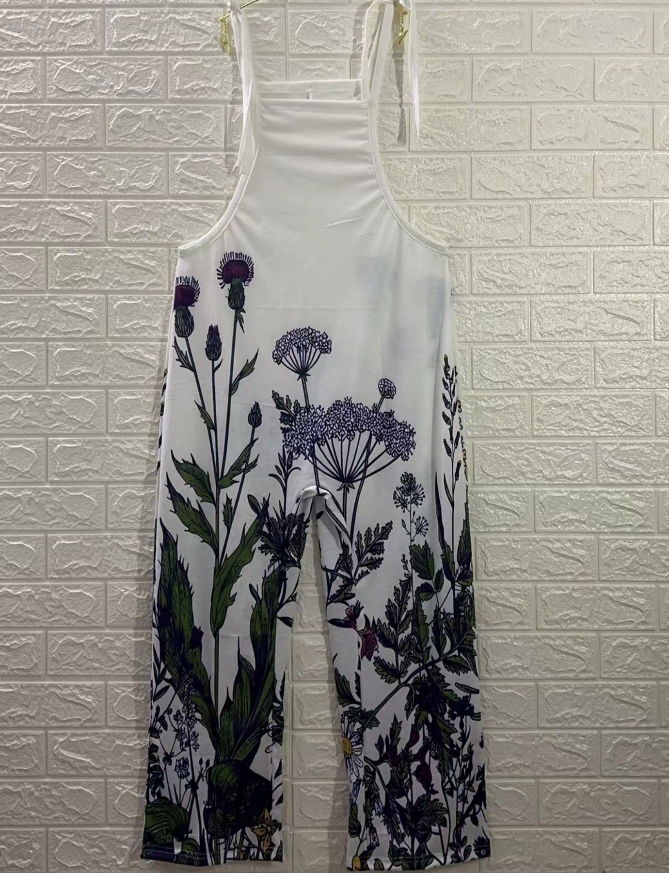Dame Kunstnerisk Tryk Overall Jumpsuit Stilla
