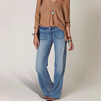 Dame Wide Leg Jeans Stilla