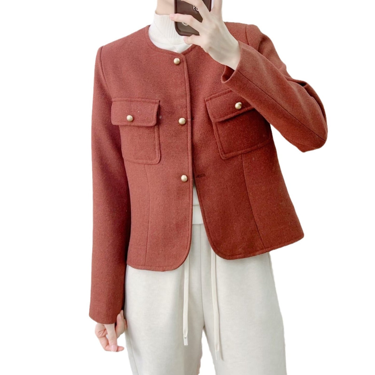 Dame Damejakke med nostalgisk design og praktiske lommer Stilla