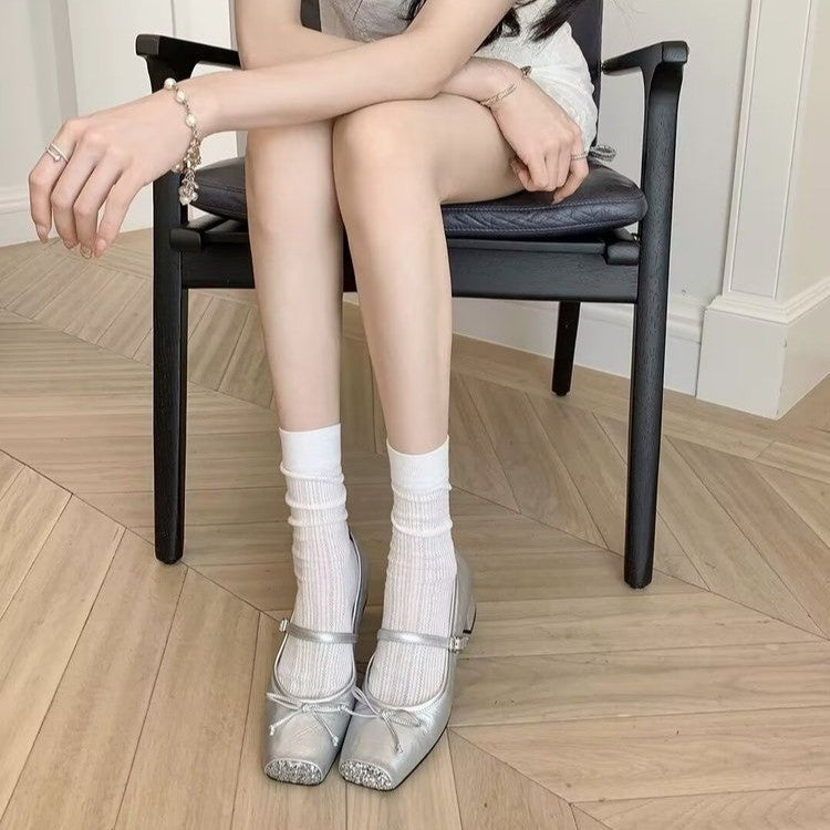 Dame Elegant Glitter-Accent Balletsko Stilla