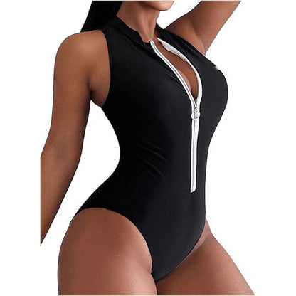 Dame High-Cut lynlås bodysuit badedragt Stilla