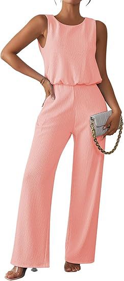 Dame jumpsuit i trendy ribstrikdesign Stilla