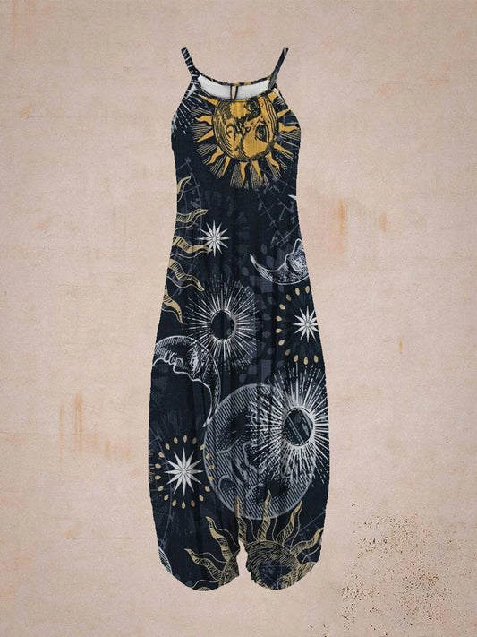Dame luftigt jumpsuit med astral print Stiila