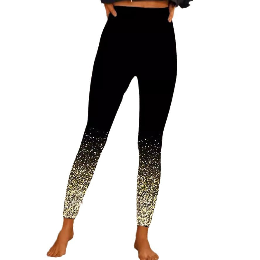 Kvinder Glitrende Ombre Leggings Stilla