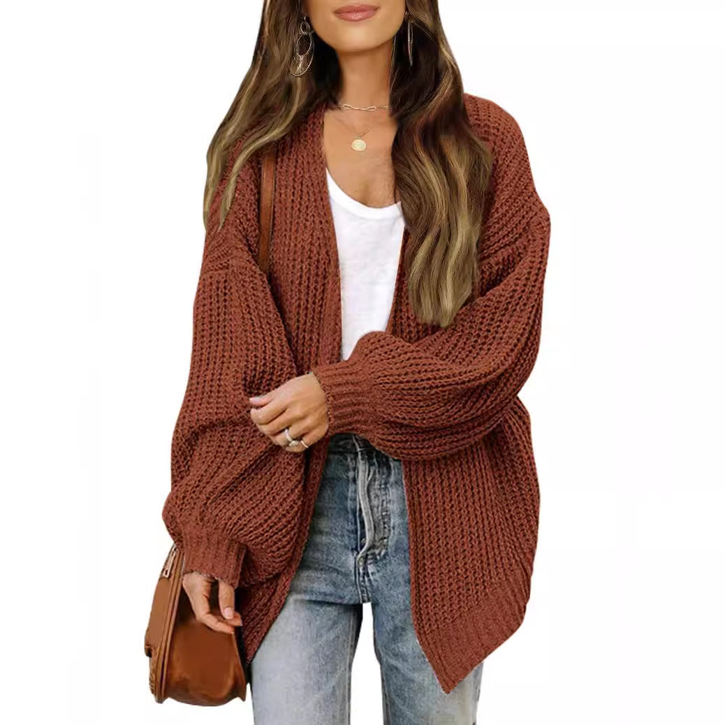 Femme Oversized Chunky Strikjakke Stilla