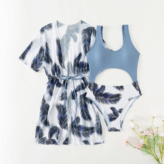 Dame Tropical Print Badetøj Sæt Stilla