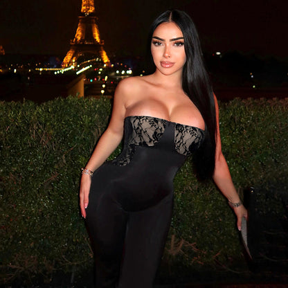 Femme Strapless Spids Bodysuit Jumpsuit Stilla