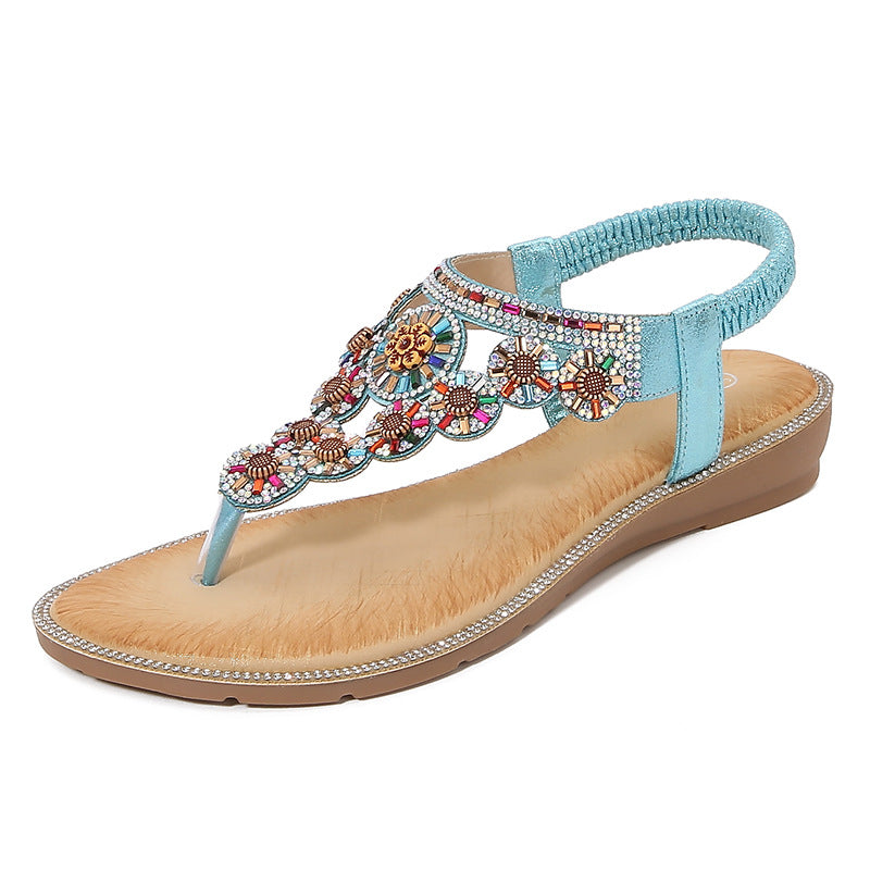 Dame fodseng sandaler med kunstnerisk smykkedesign Stilla