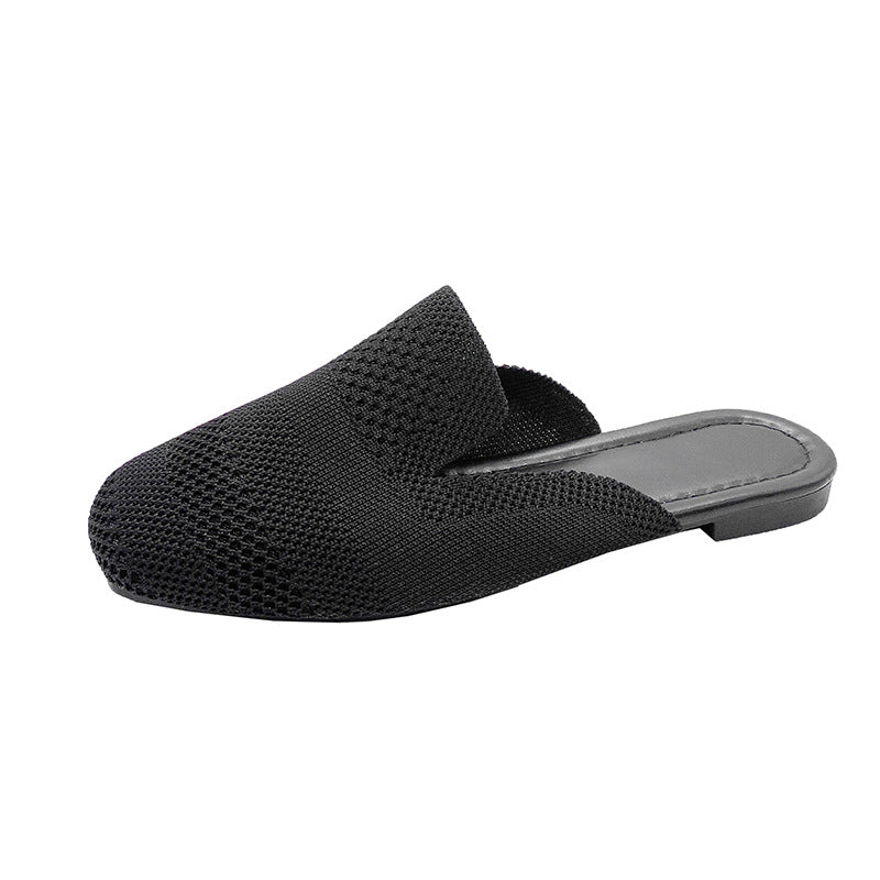 Dame åbne pantoletten med åndbart mesh-overmateriale og fleksibel sål Stilla