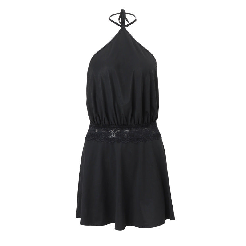 Dame jumpsuit med raffineret chiffon-design og elastisk taljebånd Stilla
