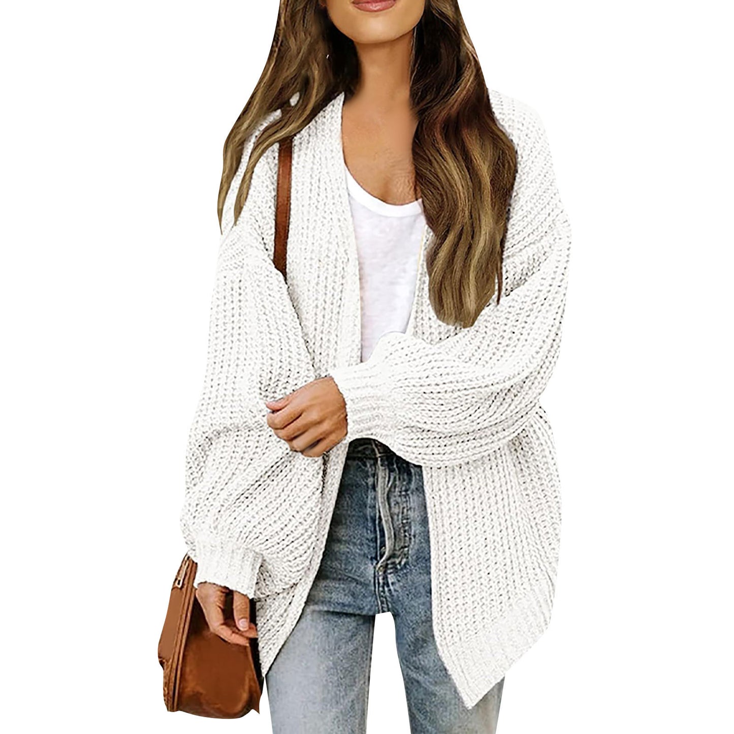 Femme Oversized Chunky Strikjakke Stilla