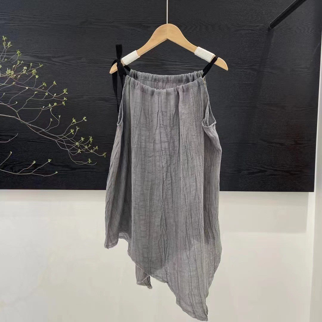 Dame Elegant Asymmetrisk Maxi-Nederdel Stilla