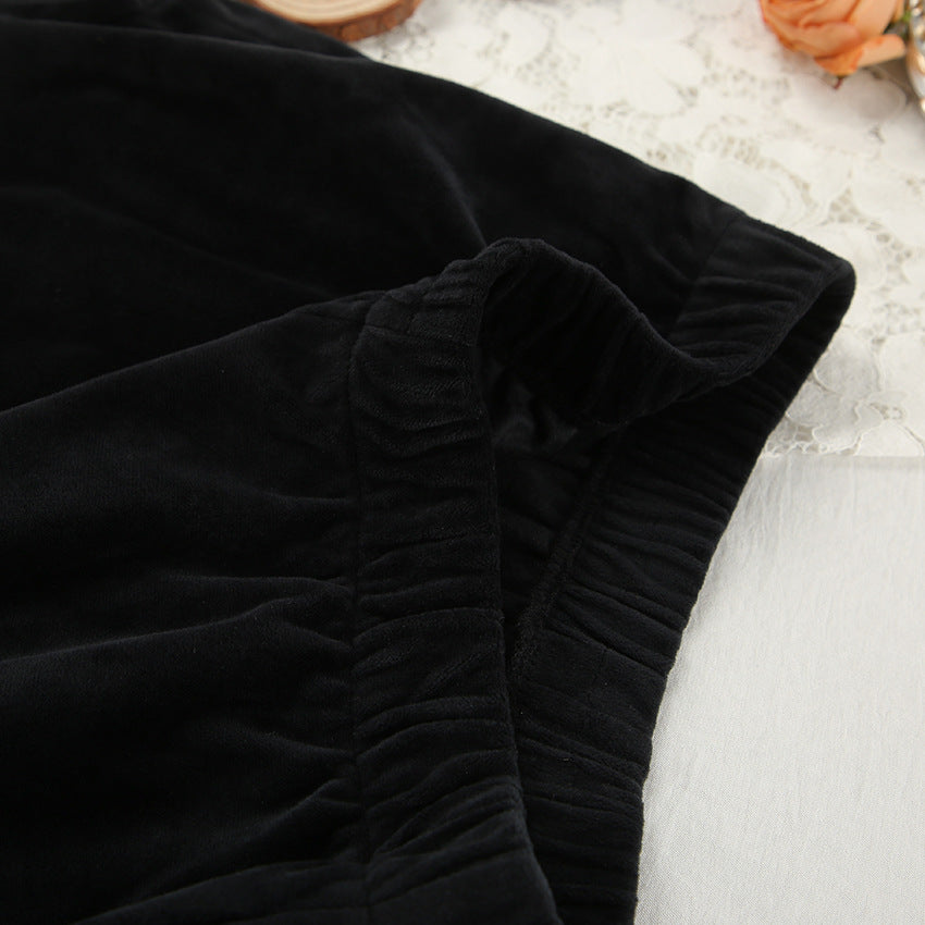 Dame afslappet kortærmet top og shorts sæt med elastisk talje Stilla