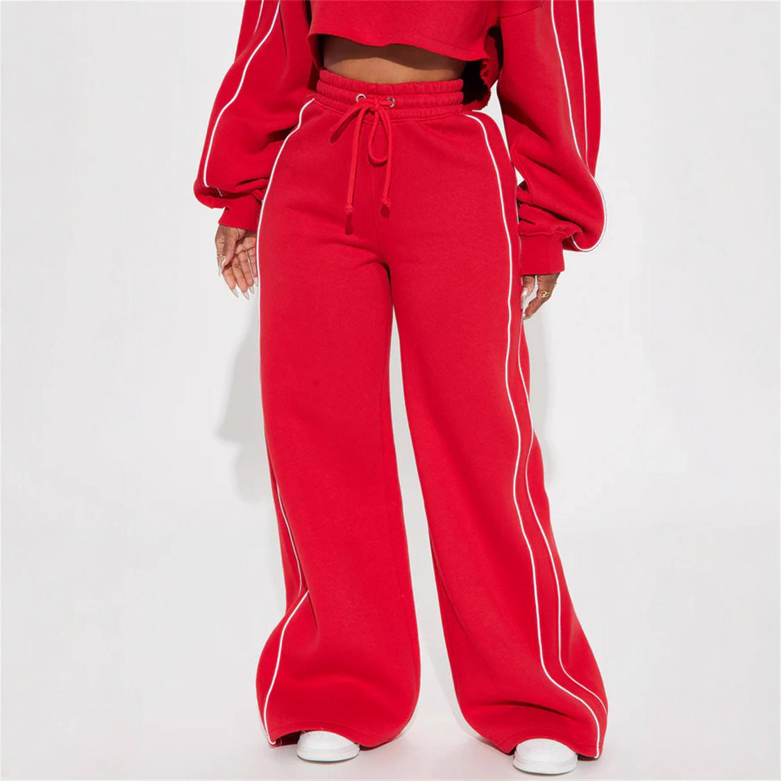 Dame afslappet Crop-Top Hoodie Stilla