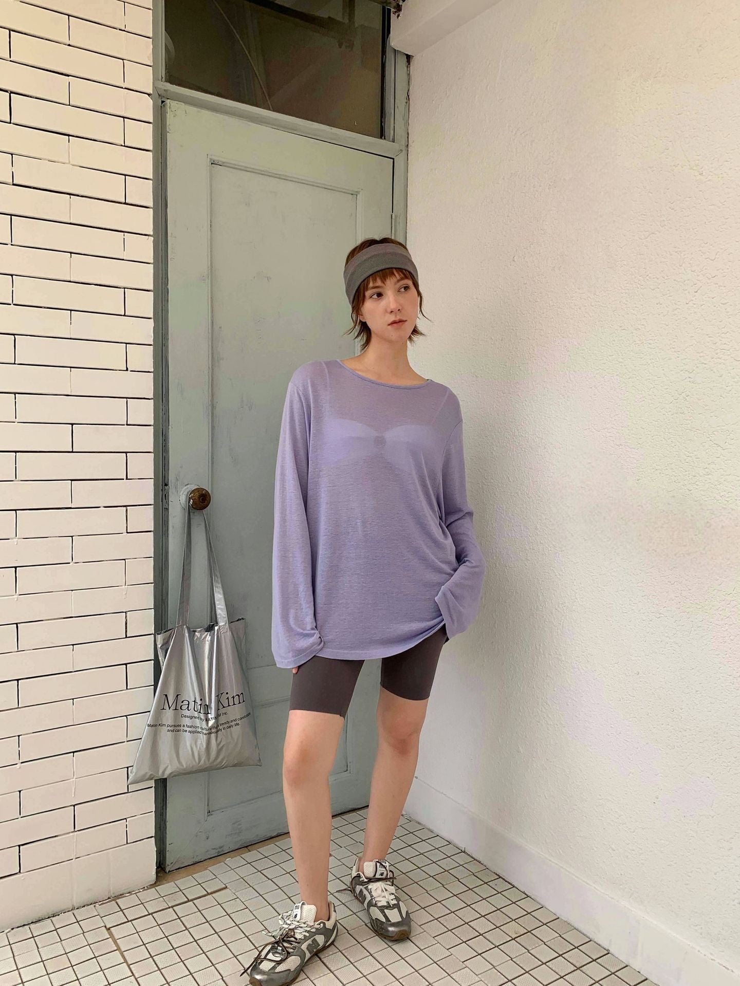 Dame afslappet langærmet skjorte lavet af åndbart materiale Stilla