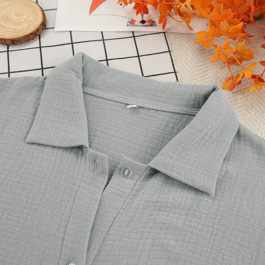 Dame afslappet Relaxed-Fit sæt bestående af skjorte og bukser Stilla