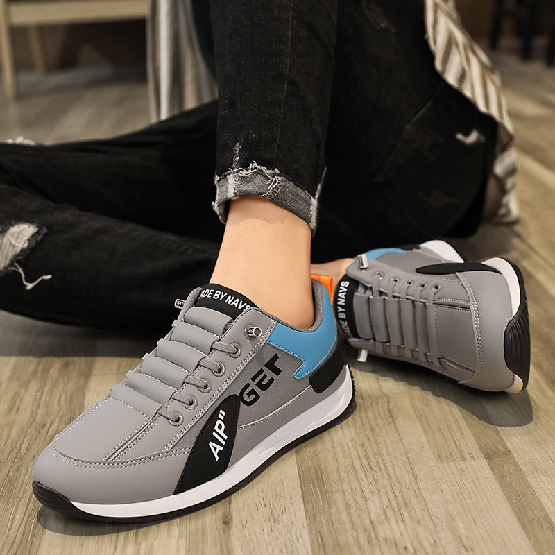 Herrer Mode Lace-Up Sneakers med åndbare indsats Stilla